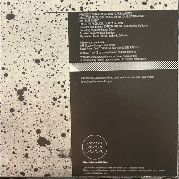 Azar Lawrence - Shadow Dancing LP 2021 Tidal Waves Reissue 373/500 Purple Wax - Picture 3 of 8